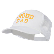 Proud Dad Letters Embroidered Youth Mesh Cap