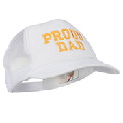 Proud Dad Letters Embroidered Youth Mesh Cap