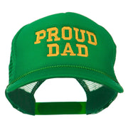 Proud Dad Letters Embroidered Youth Mesh Cap