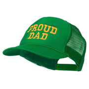 Proud Dad Letters Embroidered Youth Mesh Cap