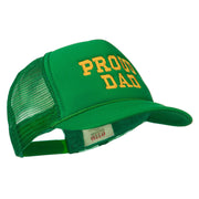 Proud Dad Letters Embroidered Youth Mesh Cap