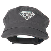 Diamond Embroidered Enzyme Army Cap