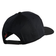 Americal Division Veteran Patched Solid Cotton Twill Pro Style Cap - Black OSFM