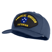 Americal Division Veteran Patched Solid Cotton Twill Pro Style Cap - Navy OSFM