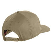 Americal Division Veteran Patched Solid Cotton Twill Pro Style Cap - Khaki OSFM