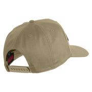 101st Airborne Vietnam Veteran Patched Solid Cotton Twill 5 Panel Prostyle Snap Cap - Khaki OSFM