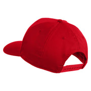 Americal Division Veteran Patched Solid Cotton Twill Pro Style Cap - Red OSFM