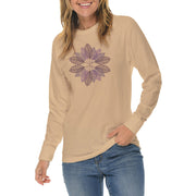 Fall Leaves Illustration Graphic Long Sleeve Crewneck Tee