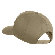 11th Airborne Division Patched Solid Cotton Twill Pro Style Cap - Khaki OSFM