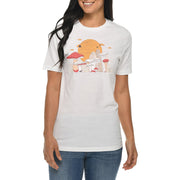 Shroomy Sunset Graphic Design Deluxe Jersey T-Shirt