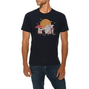 Shroomy Sunset Graphic Design Deluxe Jersey T-Shirt