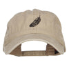 Feather Embroidered Washed Cap