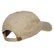 Feather Embroidered Washed Cap