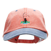 Papa Fly Fishing Embroidered Pigment Dyed Wash Caps