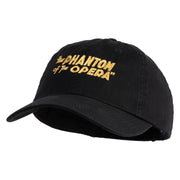The Phantom of the Opera 1925 Title Embroidered Low Profile Dyed Cotton Twill Cap - Black OSFM