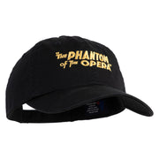 The Phantom of the Opera 1925 Title Embroidered Low Profile Dyed Cotton Twill Cap - Black OSFM