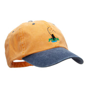 Papa Fly Fishing Embroidered Pigment Dyed Wash Caps