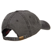 Feather Embroidered Washed Cap