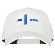 Finland FIN Flag Embroidered Solid Cotton Pro Style Cap