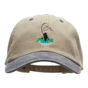 Papa Fly Fishing Embroidered Pigment Dyed Wash Caps