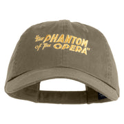 The Phantom of the Opera 1925 Title Embroidered Low Profile Dyed Cotton Twill Cap - Olive OSFM