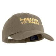 The Phantom of the Opera 1925 Title Embroidered Low Profile Dyed Cotton Twill Cap - Olive OSFM