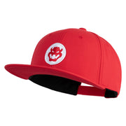 Fire Bowser Iron on Patched 6 Panel High Profile Structured Snapback - Red OSFM