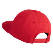 Fire Bowser Iron on Patched 6 Panel High Profile Structured Snapback - Red OSFM