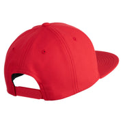 Fire Bowser Iron on Patched 6 Panel High Profile Structured Snapback - Red OSFM