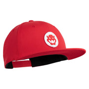 Fire Bowser Iron on Patched 6 Panel High Profile Structured Snapback - Red OSFM