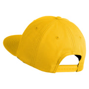 Fire Bowser Iron on Patched 6 Panel High Profile Structured Snapback - Gold OSFM