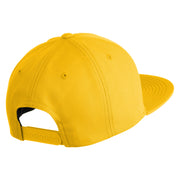 Fire Bowser Iron on Patched 6 Panel High Profile Structured Snapback - Gold OSFM