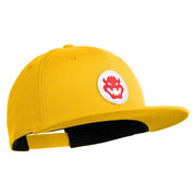Fire Bowser Iron on Patched 6 Panel High Profile Structured Snapback - Gold OSFM