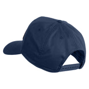 USMC Combat Veteran Patched Solid Cotton Twill 5 Panel Prostyle Snap Cap - Navy OSFM