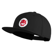 Fire Bowser Iron on Patched 6 Panel High Profile Structured Snapback