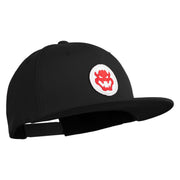 Fire Bowser Iron on Patched 6 Panel High Profile Structured Snapback