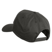 USMC Combat Veteran Patched Solid Cotton Twill 5 Panel Prostyle Snap Cap - Charcoal OSFM