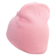 Woosh Embroidered Short Beanie - Pink OSFM