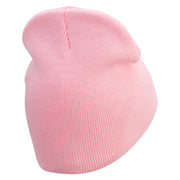 Woosh Embroidered Short Beanie - Pink OSFM