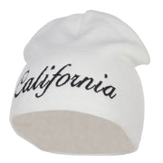 California Embroidered Short Beanie