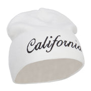 California Embroidered Short Beanie