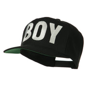 Flat Bill Hip Hop Casual Boy Embroidered Cap