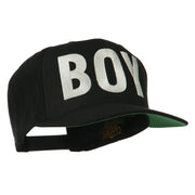 Flat Bill Hip Hop Casual Boy Embroidered Cap