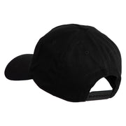 The Cabinet of Dr Caligari 1920 Title Embroidered 5 Panel Cotton Mid Profile Unstructured Dad Cap - Black OSFM