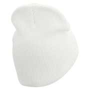 Woosh Embroidered Short Beanie - White OSFM