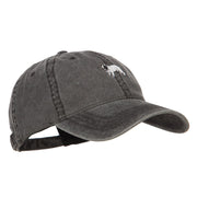 French Bulldog Embroidered Washed Cap