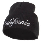 California Embroidered Short Beanie