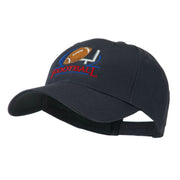 Football Logo Embroidered Cap