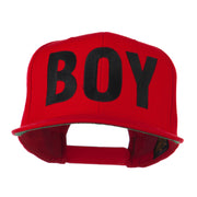 Flat Bill Hip Hop Casual Boy Embroidered Cap