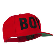 Flat Bill Hip Hop Casual Boy Embroidered Cap